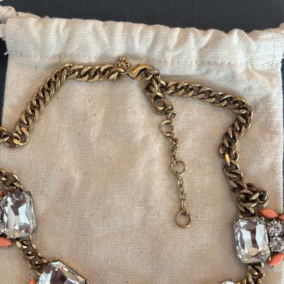 J.Crew Red and Orange Statement Necklace - Picture 2 of 2
